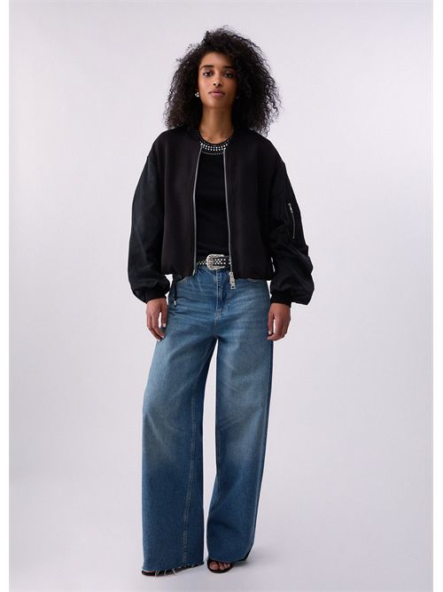 Top con applicazioni gioiello LIU JO | WA6490J4822/P9368